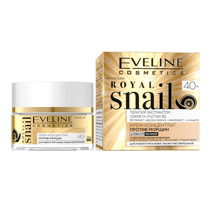 Крем для обличчя Royal Snail 40+ Eveline Cosmetics, 50 мл