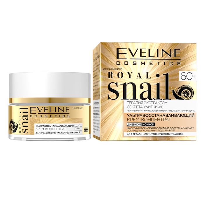 Крем для обличчя Royal Snail 60+ Eveline Cosmetics, 50 мл