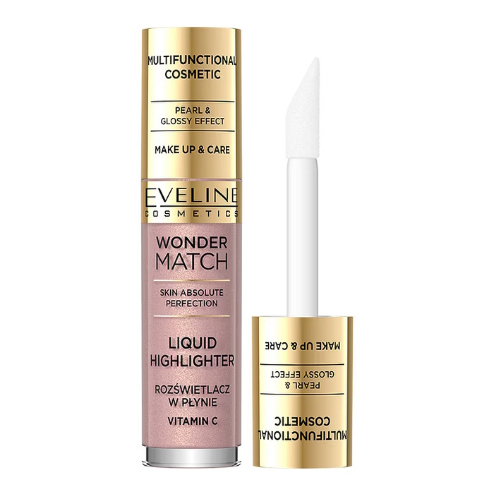 Рідкий хайлайтер для обличчя Wonder Match Liquid Highlighter Eveline Cosmetics , 4,5  мл