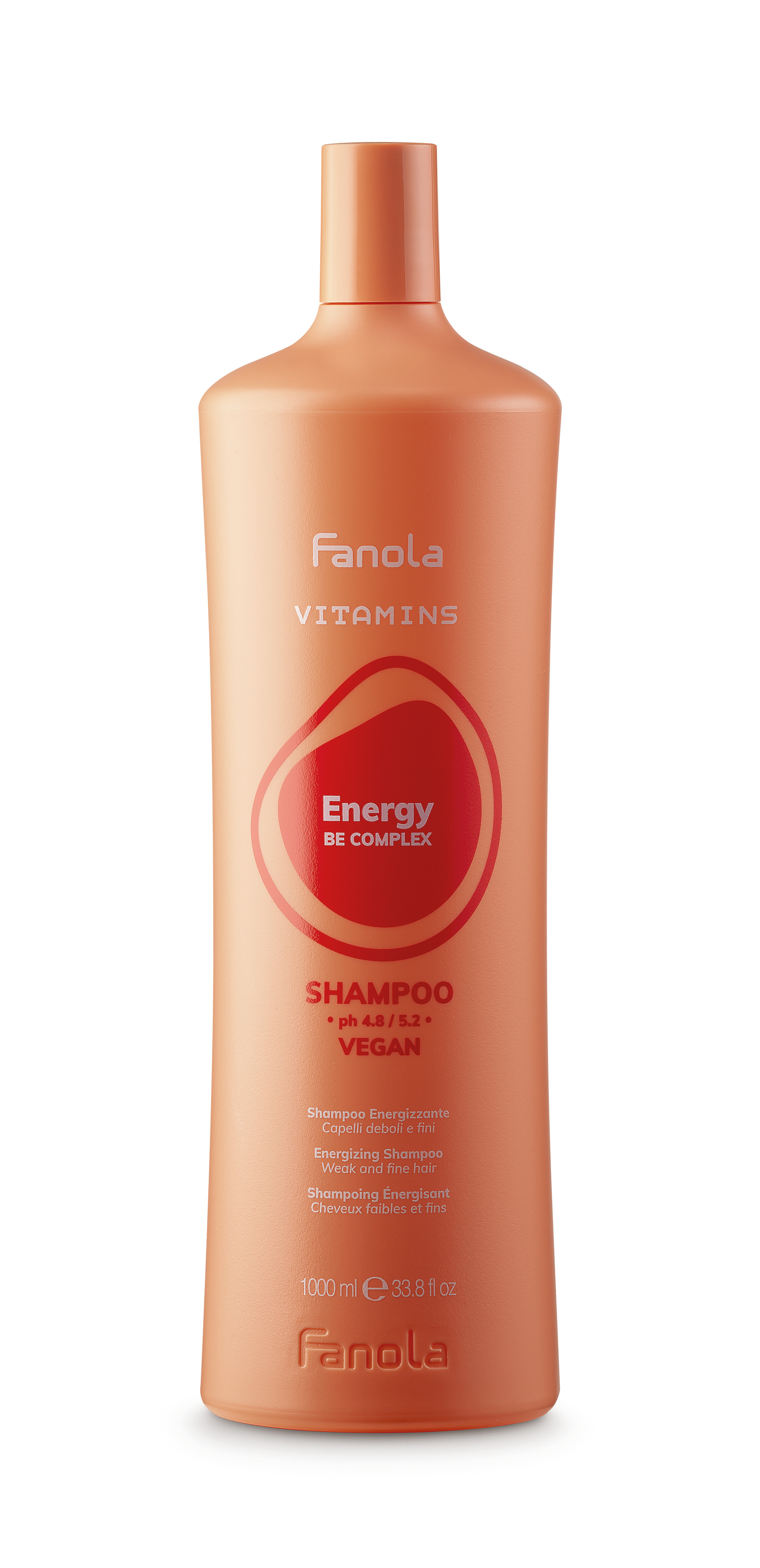 Fanola Vitamins Energizing Shampoo — енергетичний шампунь для волосся, 1000 мл