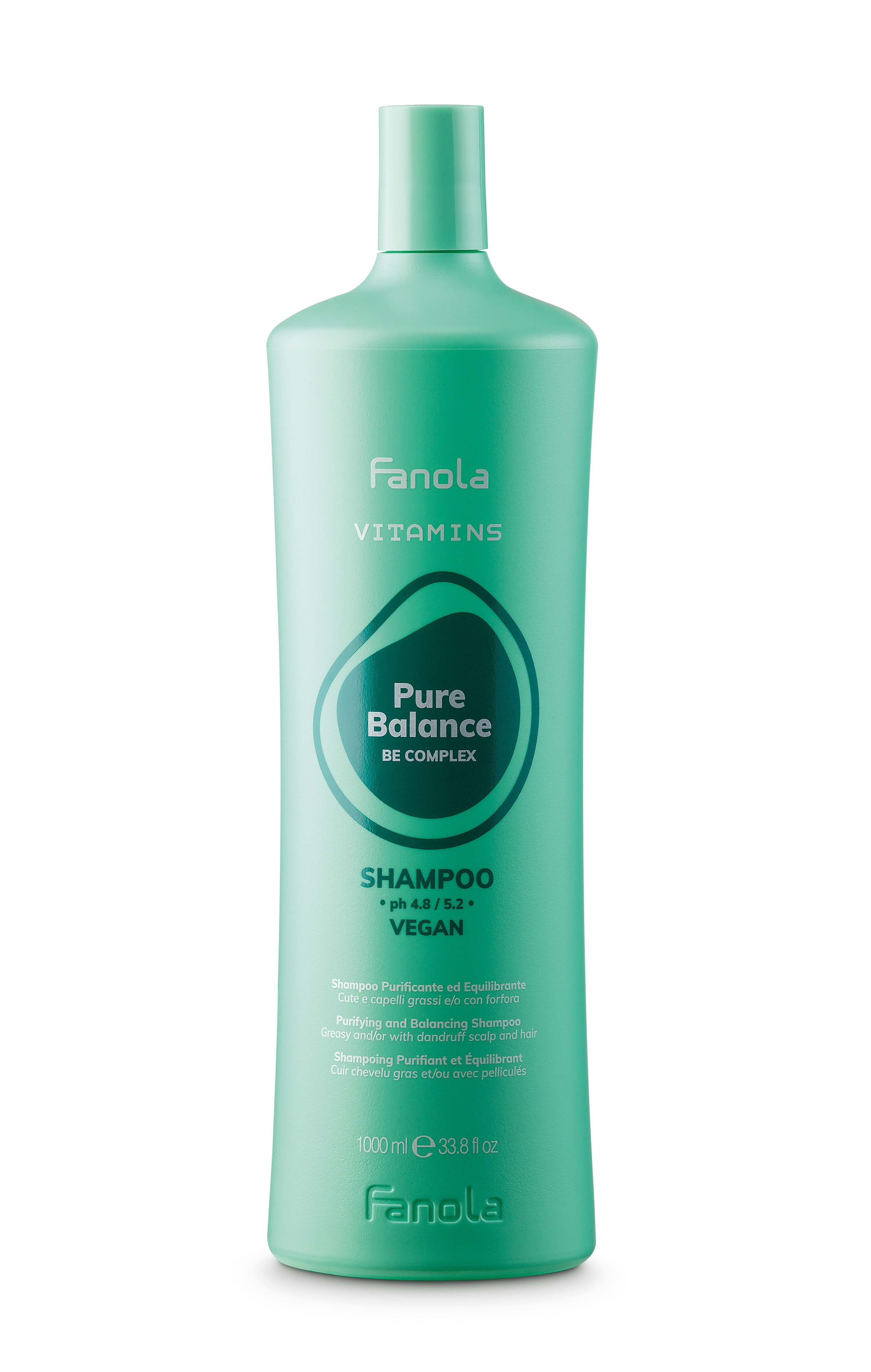 Fanola Vitamins Pure Balance Shampoo — шампунь проти жирної шкіри голови, 1000 мл