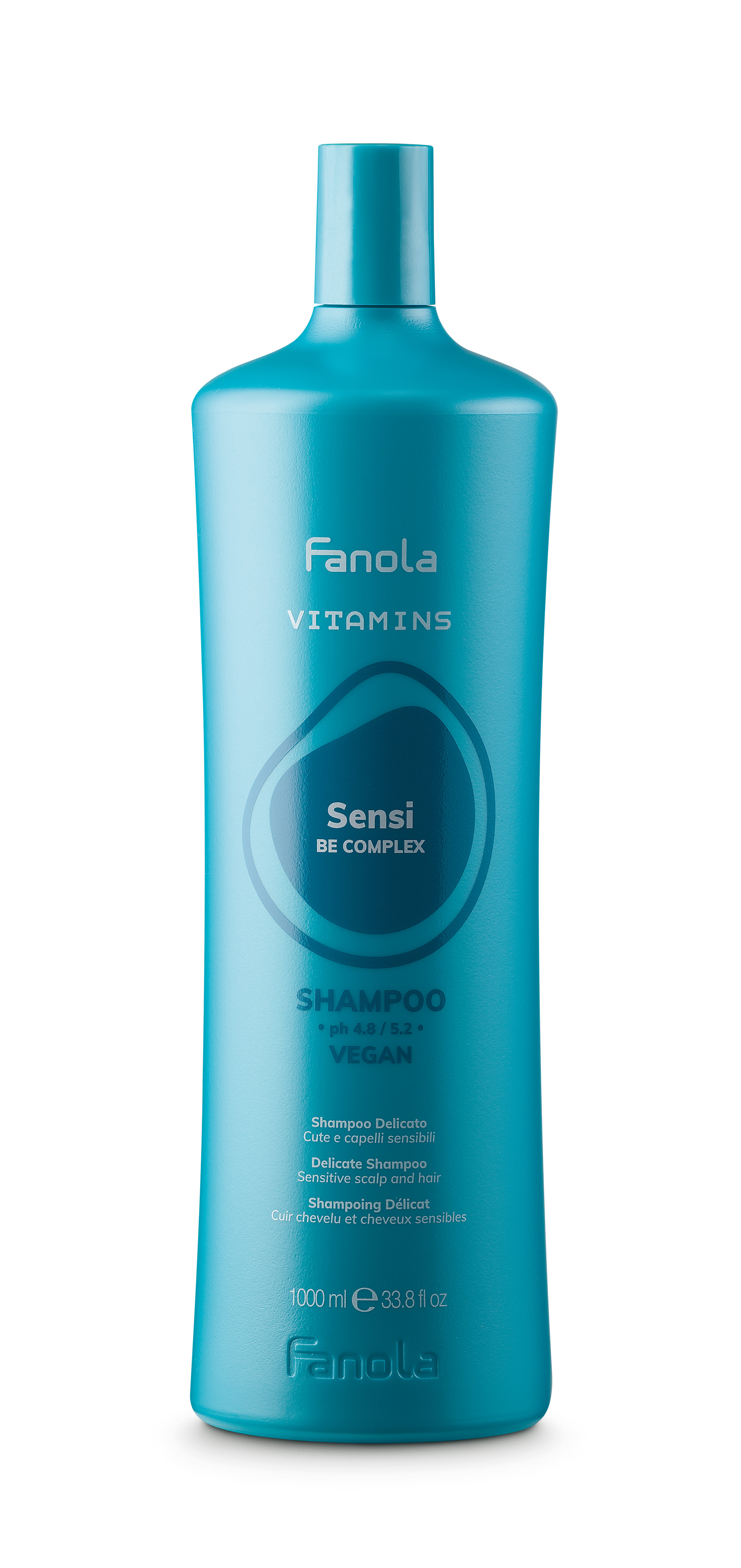 Fanola Vitamins Delicate Sensitive Shampoo — шампунь для чутливої шкіри голови, 1000 мл