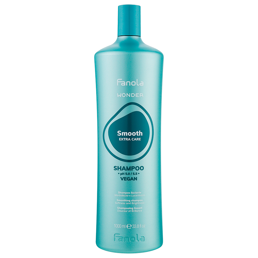 Fanola Wonder Smooth Extra Care Shampoo — шампунь для неслухняного волосся, 1000 мл