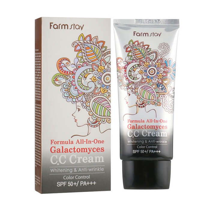 Багатофункціональний крем СС Formula All-In-One Galactomyces C.C Cream SPF50/PA+++ FarmStay, 50  мл