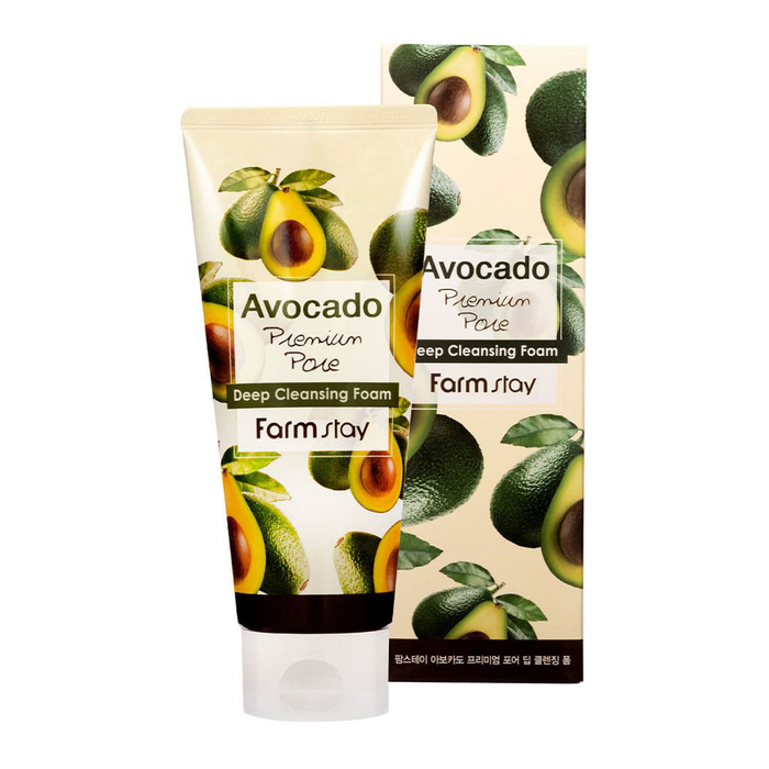Пенка для лица Avocado Premium Pore Deep Cleansing Foam FarmStay, 180 мл