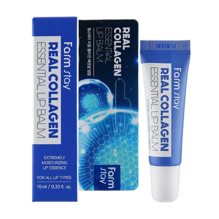 Бальзам для губ з колагеном 10 Real Collagen Essential Lip Balm FarmStay, 10  мл