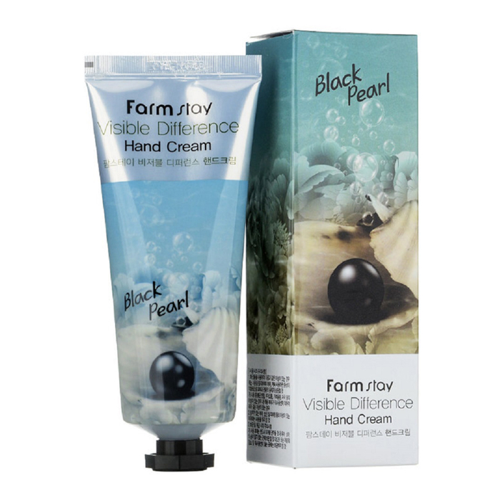 Крем для рук, з екстрактом чорних перлів Visible Difference Hand Cream Black Pearl FarmStay, 100 мл