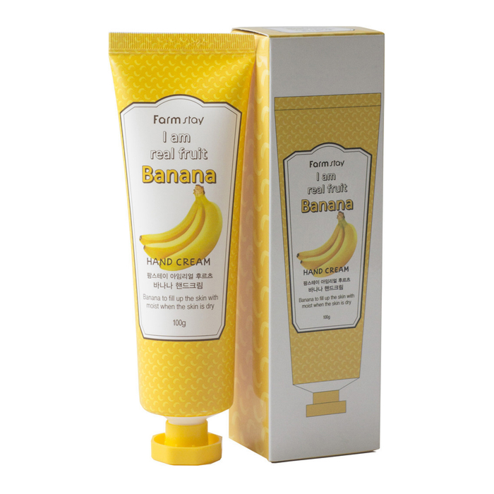 Крем для рук з екстрактом банана I Am Real Fruit Banana Hand Cream FarmStay, 100 мл