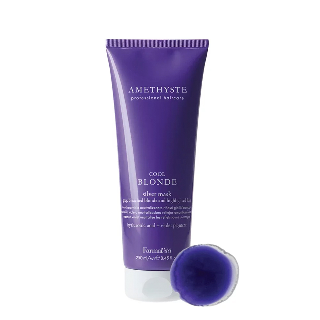 FarmaVita Маска для нейтралізації жовтизни Amethyste Cool Blonde Silver Mask, 250 мл