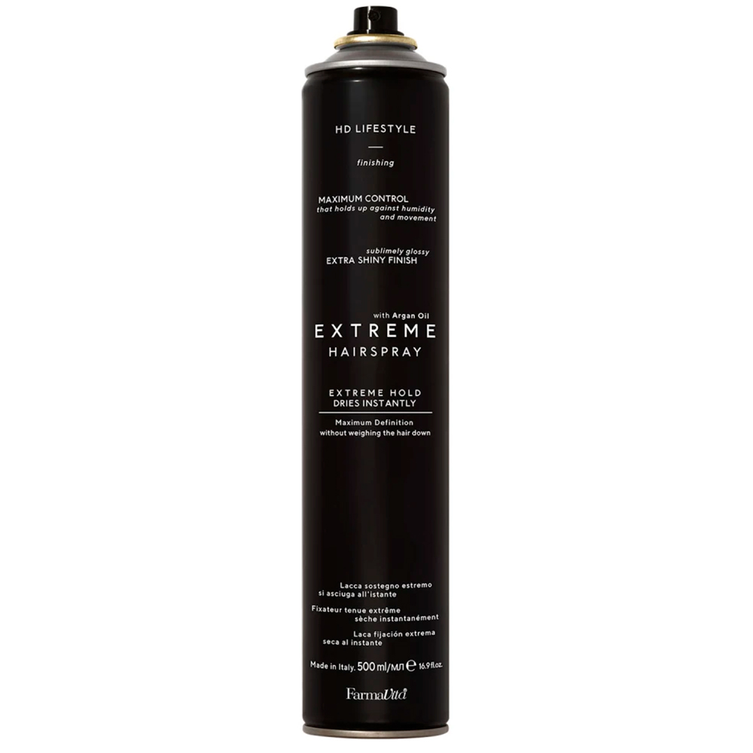 FarmaVita Лак для волосся надсильної фіксації HD Hair Spray Extreme, 500 мл