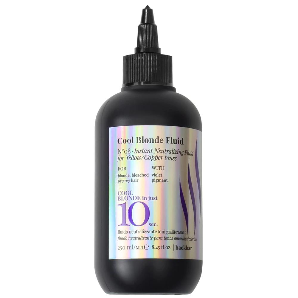 FarmaVita Нейтралізувальний флюїд для жовтих і мідних відтінків Back Bar Cool Blonde Fluid №08, 250 мл