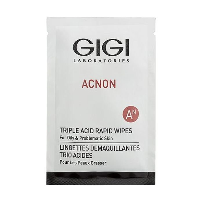 Влажные салфетки с кислотой Acnon Triple Acid Rapid Wipes Gigi, 30шт