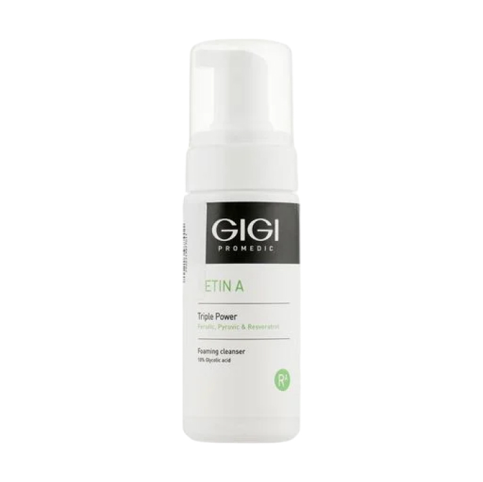 Очищающая пена из 10% гликолевой кислоты Retin A Foaming Cleanser 10% Glycolic Gigi, 120 мл