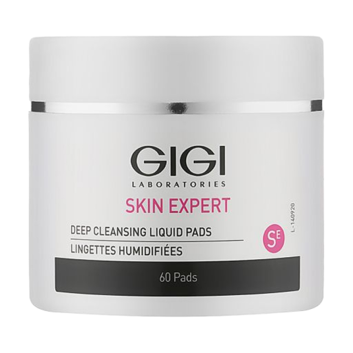 Вологі спонжі для пілінгу Derma Clear Deep Cleansing Liquid Pads Gigi, 60шт