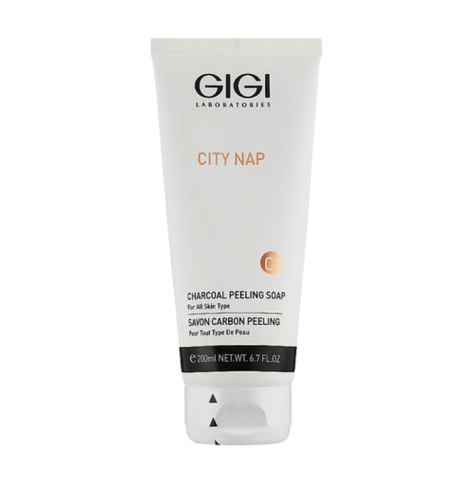 Карбоновое мыло-скраб City Nap Charcoal Peeling Soap Gigi, 200 мл