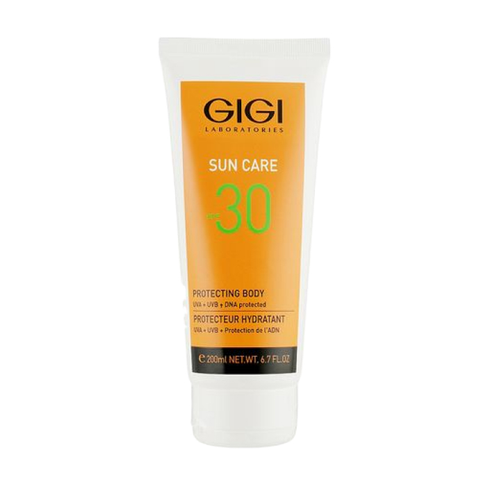 Сонцезахисний крем для тіла Sun Care Sun Block Body Moisturizer SPF-30 Gigi, 200 мл
