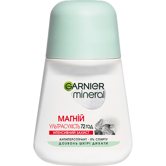 Дезодорант-ролик "Магній. Ультрасухість" для жінок Garnier, 50 мл