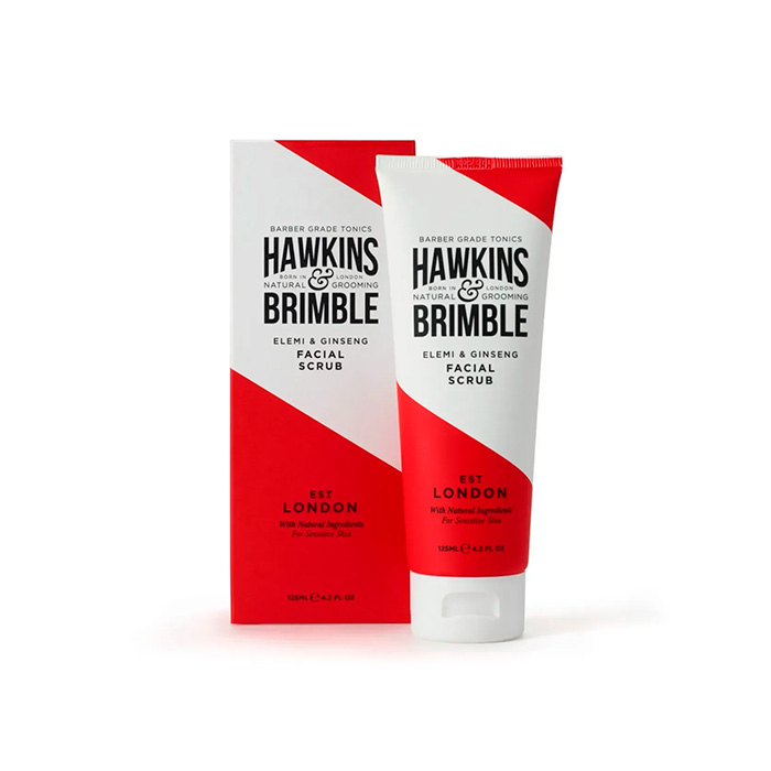 Hawkins & Brimble Elemi & Ginseng Pre Shave Scrub — скраб для обличчя, 125 мл