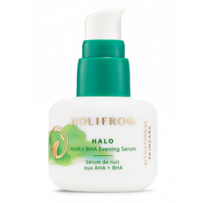Нічна сироватка для обличчя з кислотами Halo AHA+BHA Evening Serum HoliFrog, 30 мл