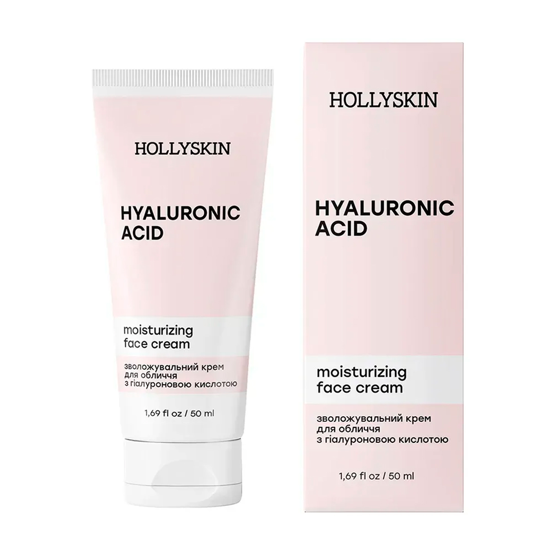 Hollyskin Hyaluronic Acid — зволожувальний крем для обличчя, 50 мл