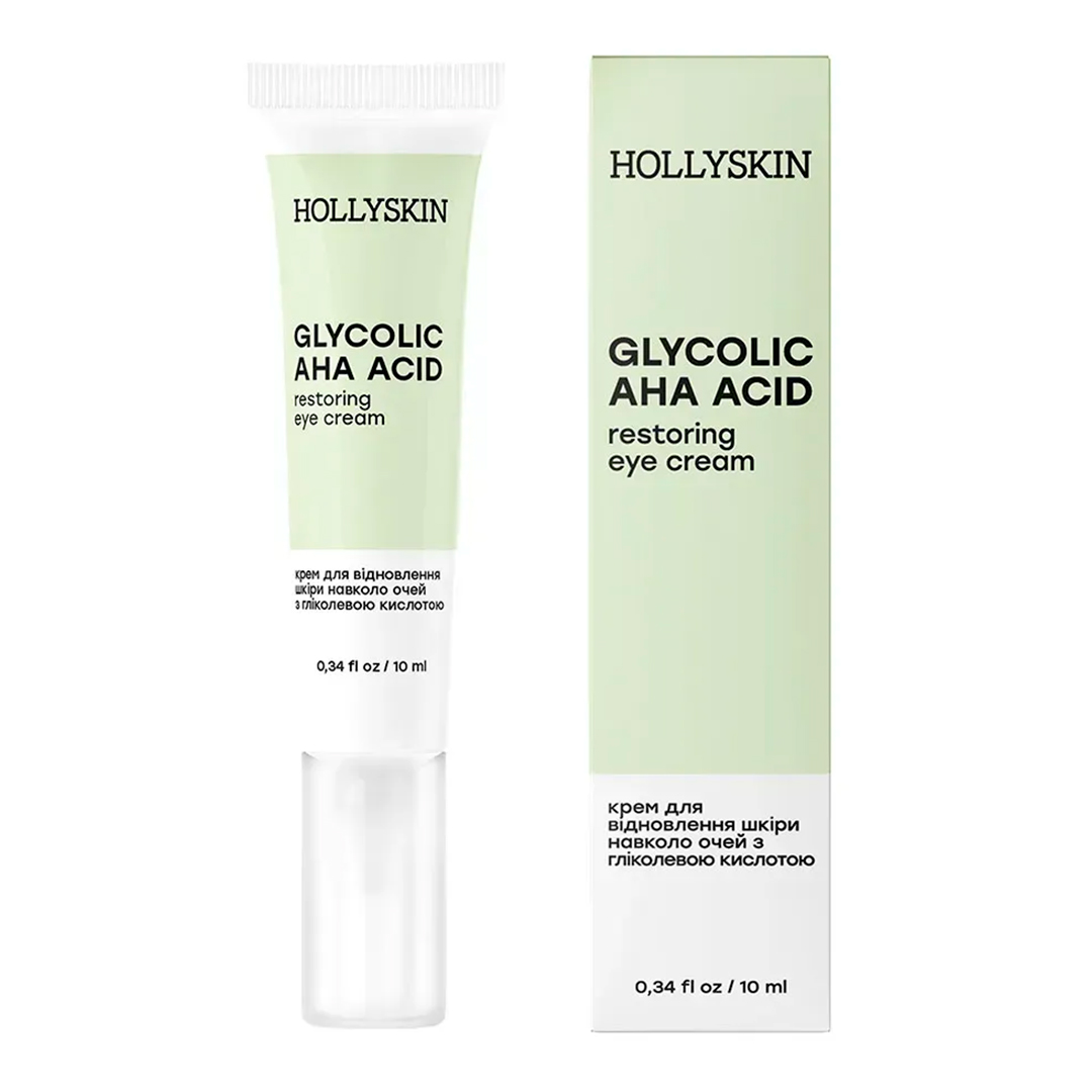 Hollyskin Glycolic AHA Acid Eye Cream — крем для шкіри навколо очей, 10 мл