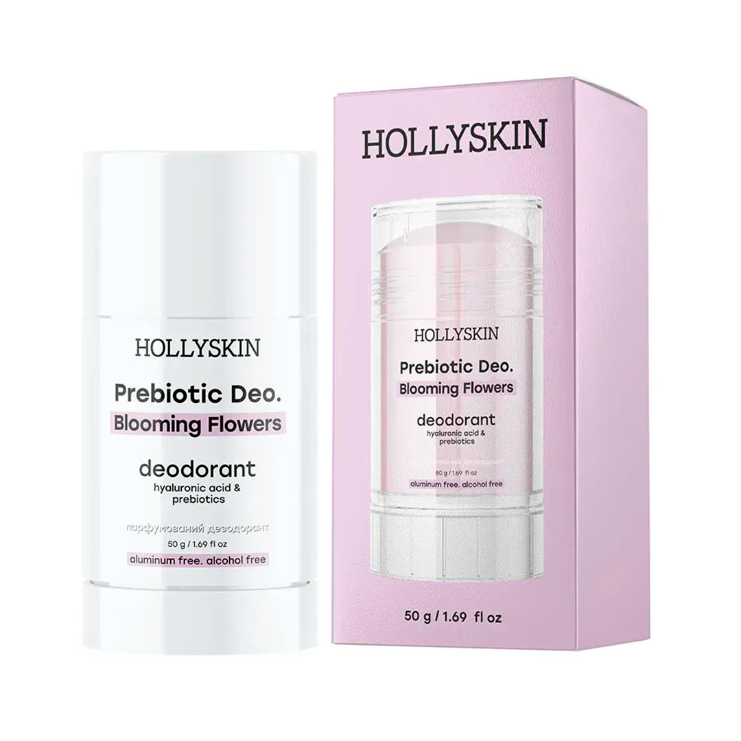Hollyskin Prebiotic Deo Blooming Flowers — парфумований дезодорант, 50 г