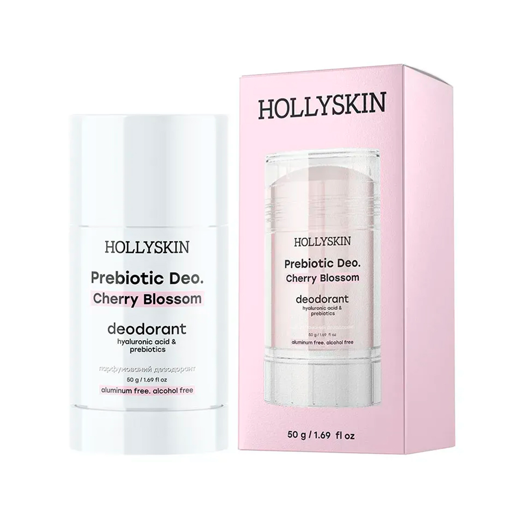 Hollyskin Prebiotic Deo Cherry Blossom — парфумований дезодорант, 50 г