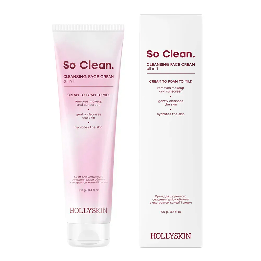 Hollyskin So Clean — крем для ежедневного очищения кожи лица, 100 мл