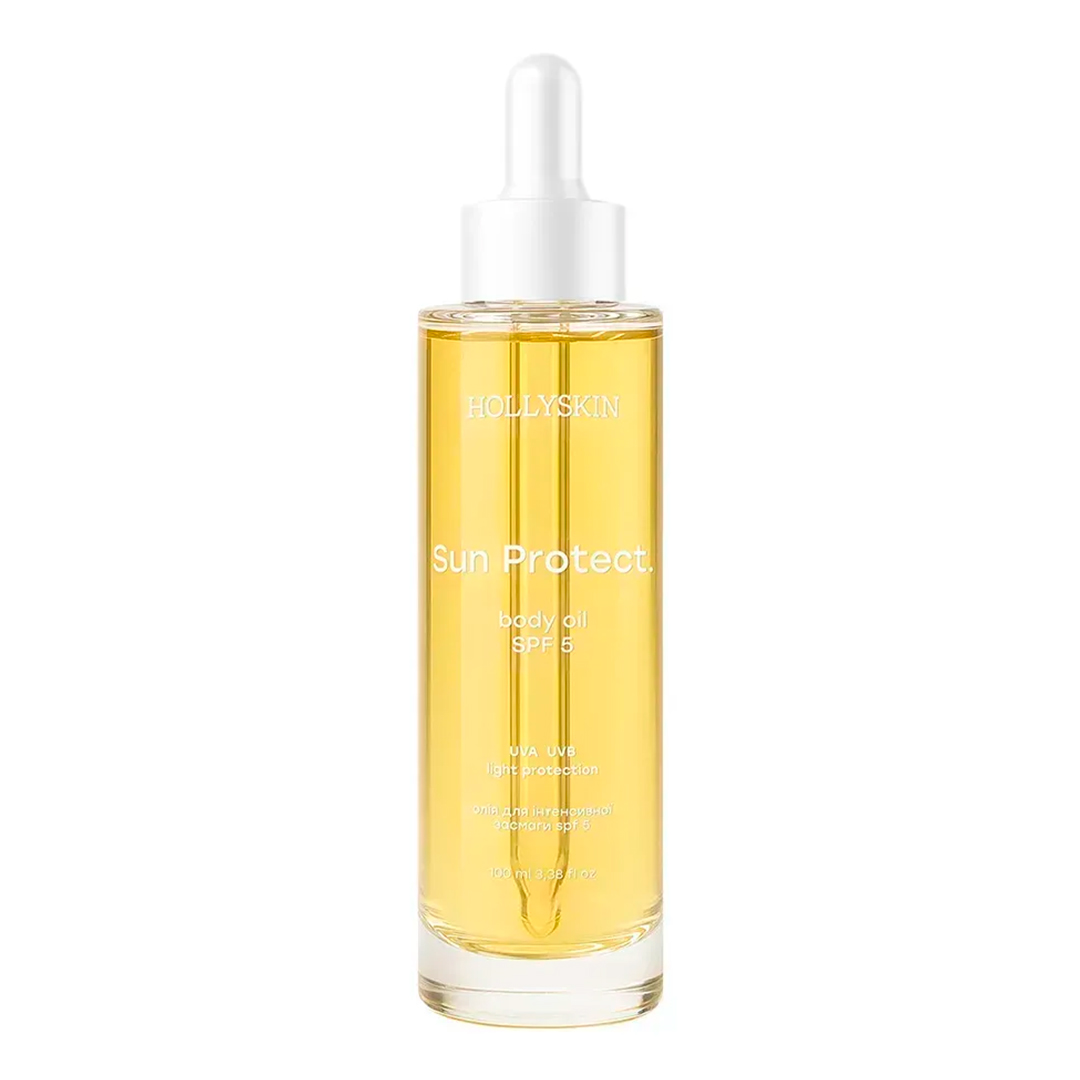 Hollyskin Sun Protect Body Oil SPF 5 — олія для інтенсивної засмаги, 100 мл
