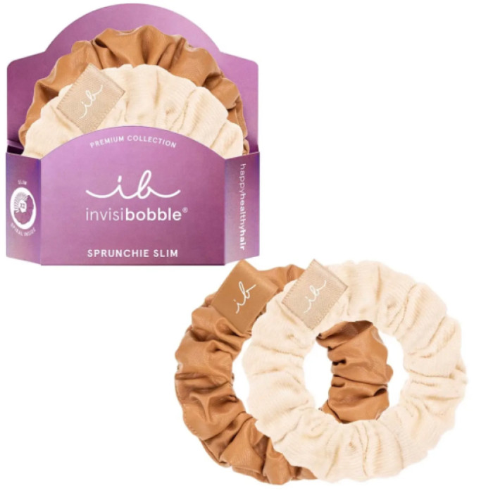 Invisibobble Sprunchie Slim Premium Crème De Caramel — резинка-браслет для волос