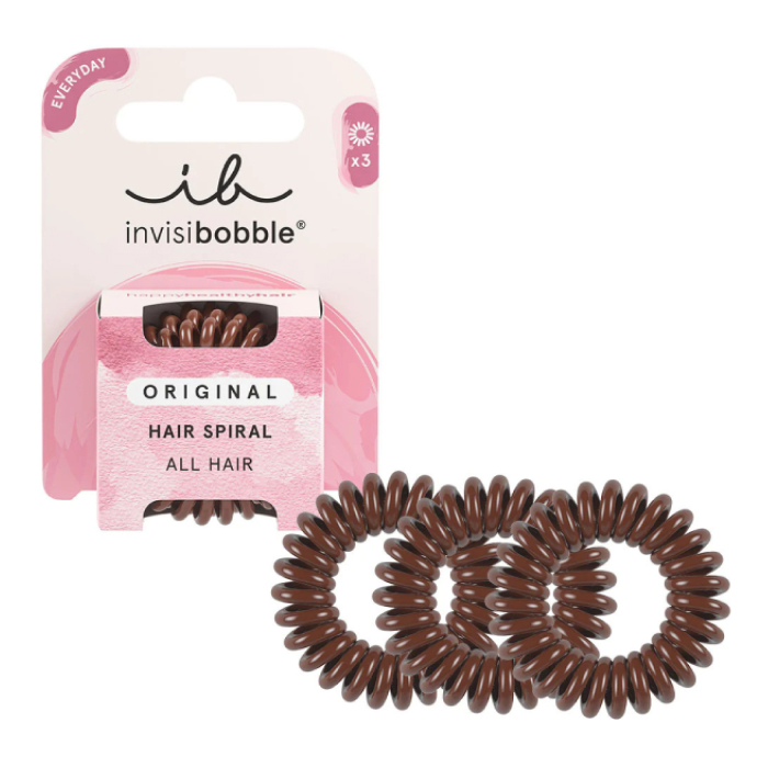 Invisibobble ORIGINAL Pretzel Brown — резинка-браслет для волос
