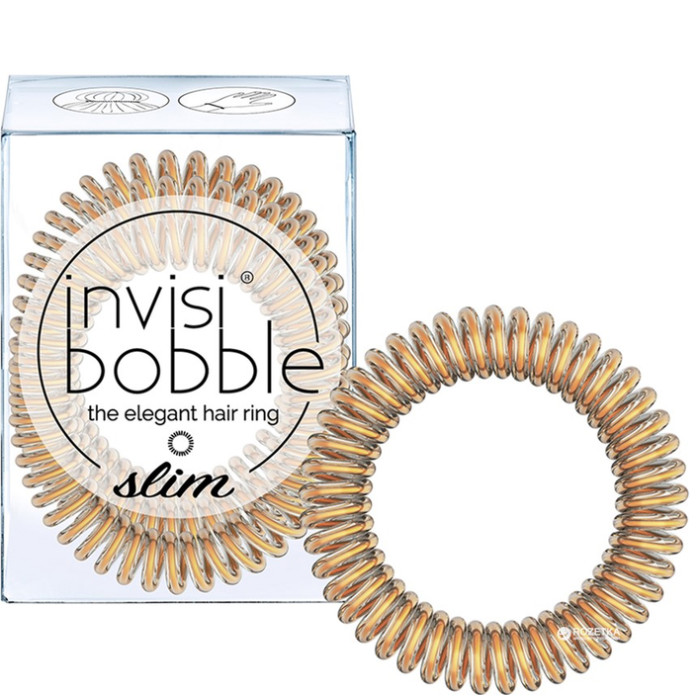 Invisibobble Slim Bronze Me Pretty — резинка-браслет для волосся
