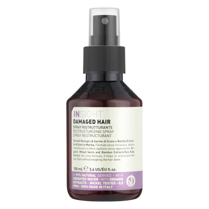 Відновлювальний спрей для пошкодженого волосся Damaged Hair Restructurizing Spray Insight, 100 мл