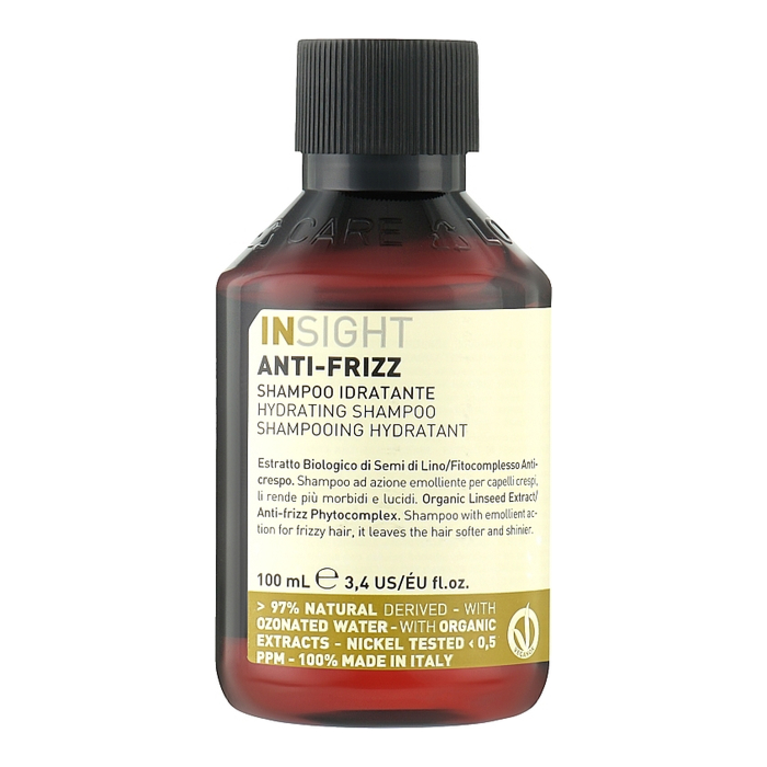 Шампунь зволожуючий для волосся Anti-Frizz Hair Hydrating Shampoo Insight, 100 мл