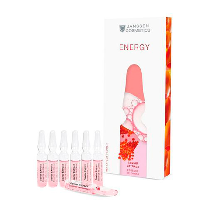 Ампули для обличчя "Екстракт ікри" Energy Caviar Extract Ampoules Janssen Cosmetics, 7x2мл