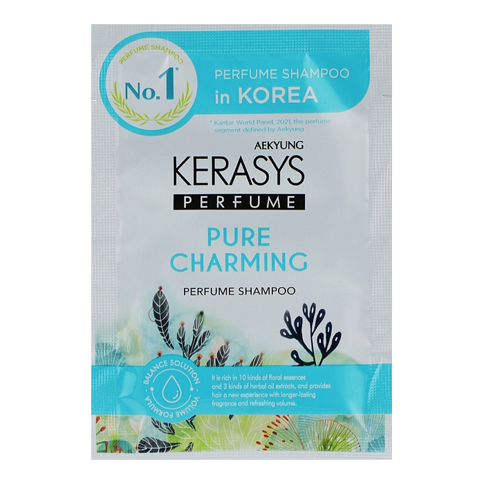 Шампунь для волос "Шарм" Pure & Charming Perfumed Shampoo (пробник) KeraSys, 8 мл