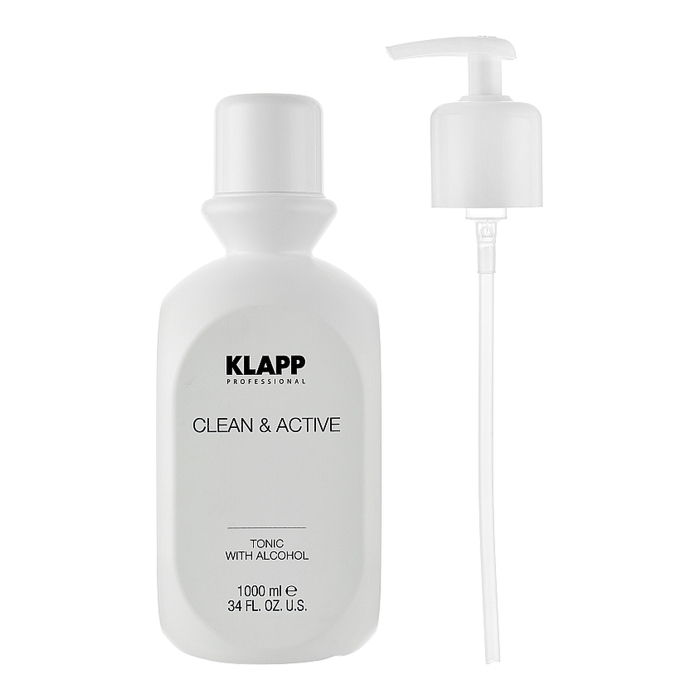 Тонік для обличчя Clean & Active Tonic with Alcohol KLAPP, 1000 мл