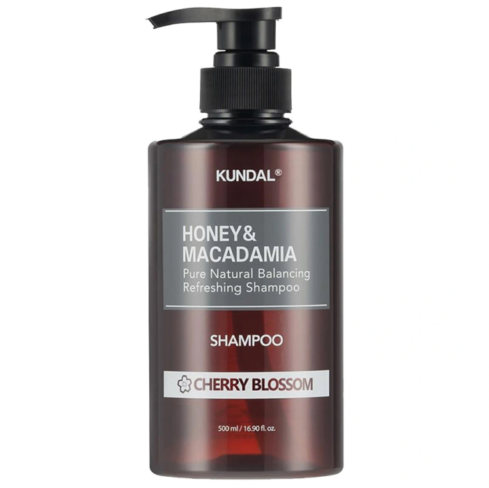 Шампунь для волосся "Квітуча вишня" Honey & Macadamia Cherry Blossom Shampoo KUNDAL, 500 мл