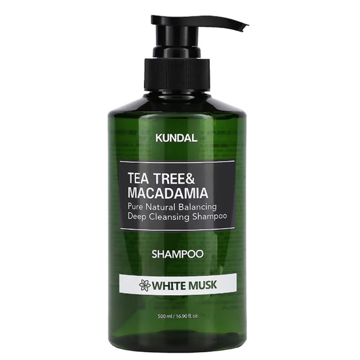 Шампунь "White Musk" Tea Tree & Macadamia Deep Cleansing Shampoo KUNDAL, 500 мл