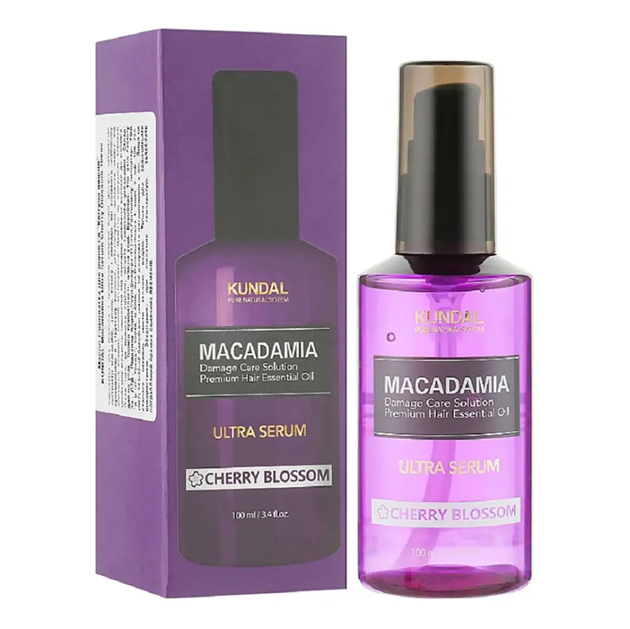 Сироватка для волосся "Квіти вишні" Macadamia Cherry Blossom Ultra Serum KUNDAL, 100 мл