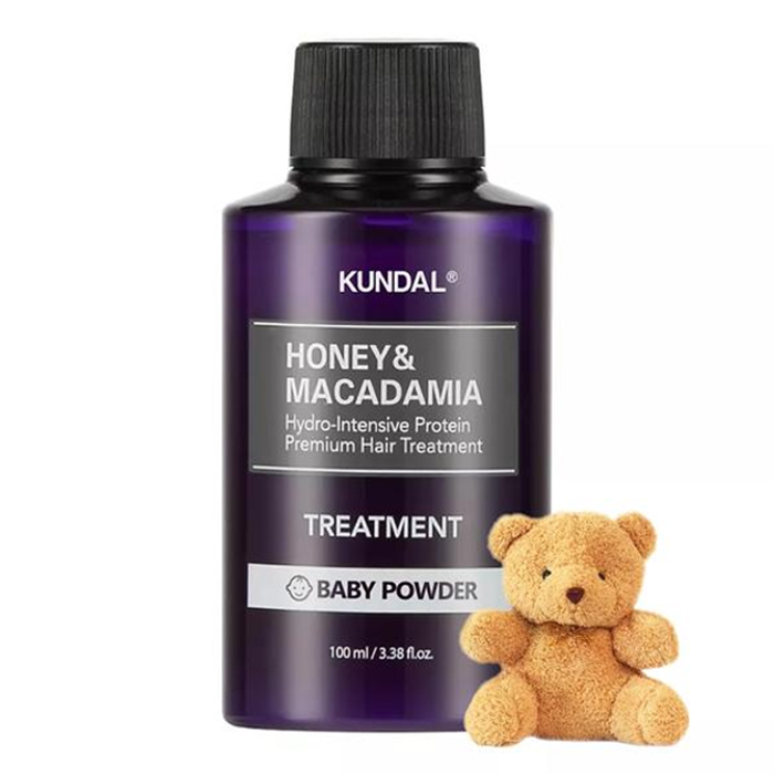 Kundal Honey & Macadamia Treatment Baby Powder — кондиціонер для волосся з ароматом дитячої присипки, 100 мл