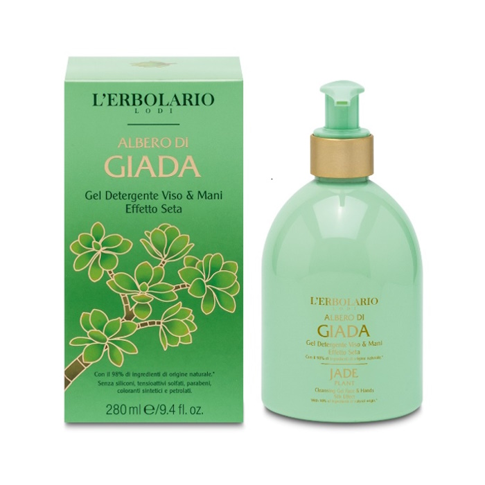 Гель очищающий для лица и тела "Нефритовый цветок" L'Erbolario, 280 мл