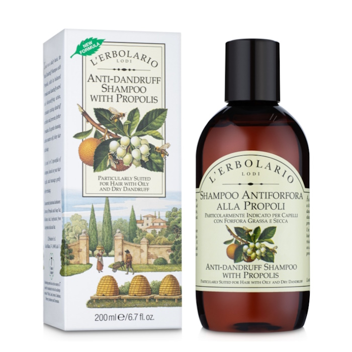 Шампунь від лупи на основі прополісу L'Erbolario, 200 мл