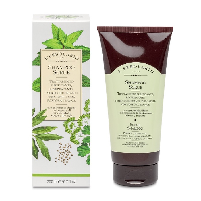 Шампунь-скраб для волосся проти лупи L'Erbolario, 200 мл