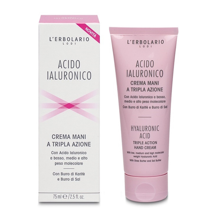 Зволожувальний крем для рук, з гіалуроновою кислотою L'Erbolario, 75 мл