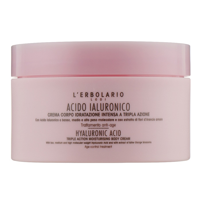 Крем для тіла з гіалуроновою кислотою L'Erbolario, 200 мл