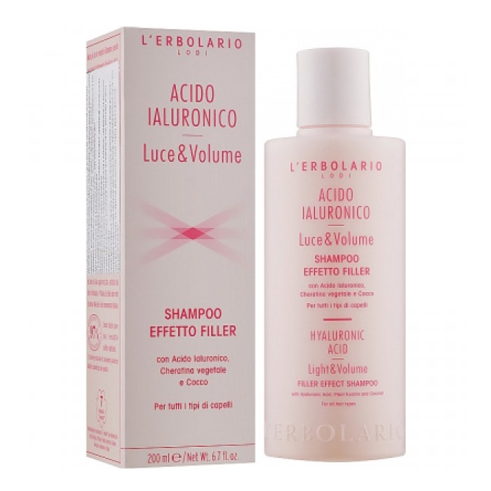 Шампунь для волосся з гіалуроновою кислотою й рослинним кератином L'Erbolario, 200 мл