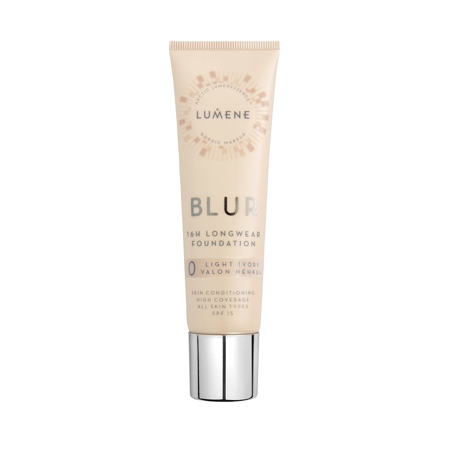 Стійка тональна основа Blur 16H Longwear Foundation SPF15 Lumene (0) Light Ivory, 30 мл