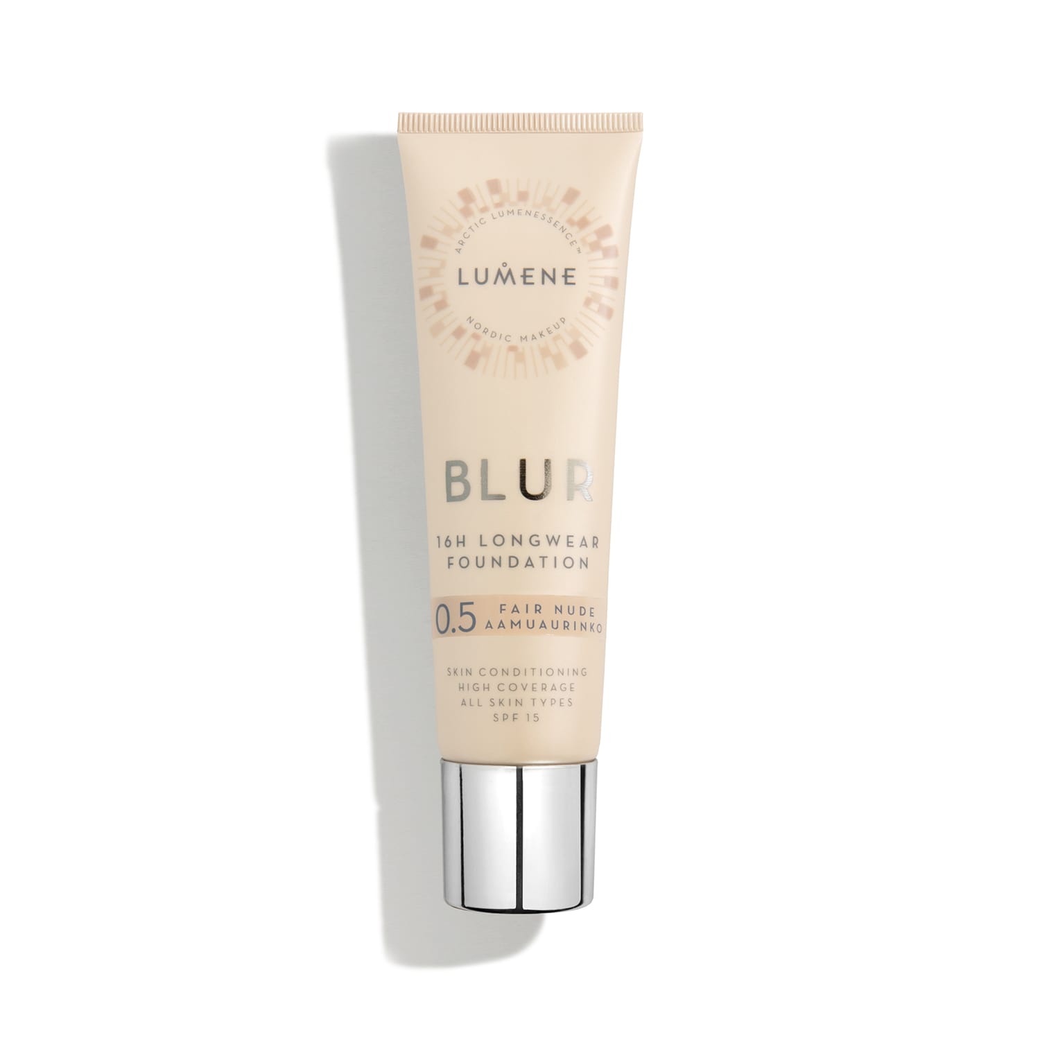 Стійка тональна основа Blur 16H Longwear Foundation SPF15 Lumene (0.5) Fair Nude, 30 мл