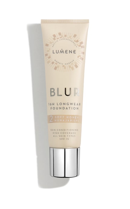 Стійка тональна основа Blur 16H Longwear Foundation SPF15 Lumene (2) Soft Honey, 30 мл